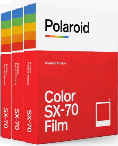 カラー3本のお徳用セット 注文後の変更キャンセル返品 物品 Polaroid Originals SX70 Color Film 送料無料 Pack Triple 領収書対応 ポラロイド