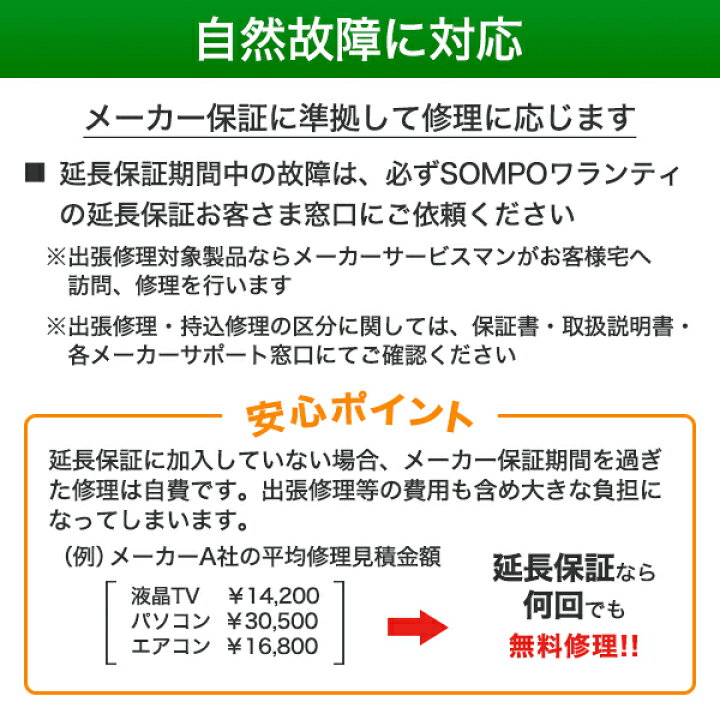 楽天市場】5年延長保証※商品と別に郵送※保証書お届け目安：2週間ほど 