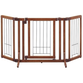 ペットゲート ペットフェンス 室内 屋内 犬用 置くだけ ドア付き 木製おくだけドア付ゲート S 小型犬 仕切り 幅調節 リッチェル Richell