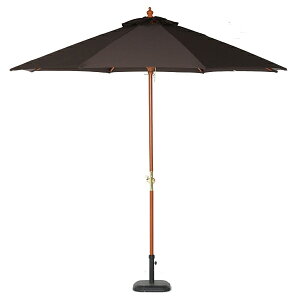 不二貿易 60164 木製パラソル 270cm ブラウン 270BR 【パラソル単体】 メーカー直送