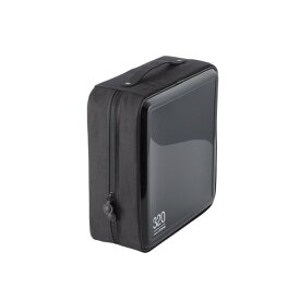ELECOM CCD-H320BK ブラック [ CD/DVDケース/セミハード/ファスナー付/320枚入 ] メーカー直送