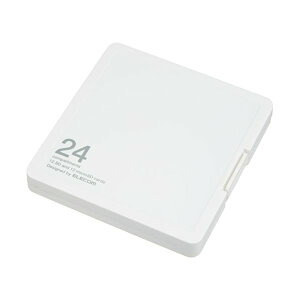 ELECOM CMC-SDCPP24WH zCg [ J[hP[X/CfbNX䎆t/SD12+microSD12[ ]