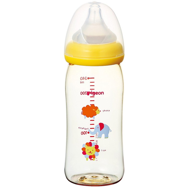 おっぱい育児を確実にサポートする哺乳瓶です ピジョン 新作製品、世界最高品質人気! 母乳実感ほ乳びん プラ240ml 期間限定特別価格 アニマル柄