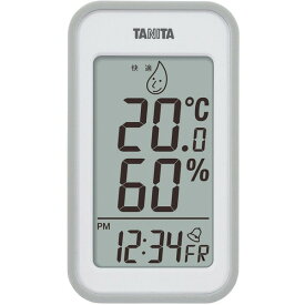 TANITA タニタ TT-559-GY グレー デジタル 時計 温湿度計 マグネット付 壁掛け穴付 置き掛け 温度 湿度 室内 熱中症対策 時計 日付表示 快適レベル表示 目覚ましアラーム機能付 家庭 幼稚園 保育園 学校 健康管理 TT559