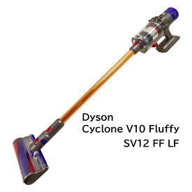 掃除機 ダイソン Dyson Cyclone V10 Fluffy SV12 FF LF コードレス スティッククリーナー サイクロン式 簡単ゴミ捨て パワフル吸引 簡単お手入れ 収納用ブラケット付属 スタンダードモデル