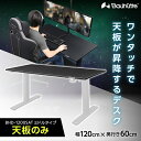 Bauhutte バウヒュッテ デスク BHD-1200SAT-BK SAゲーミングデスク　天板 ゲーミング家具 在宅 リモート メーカー直送…
