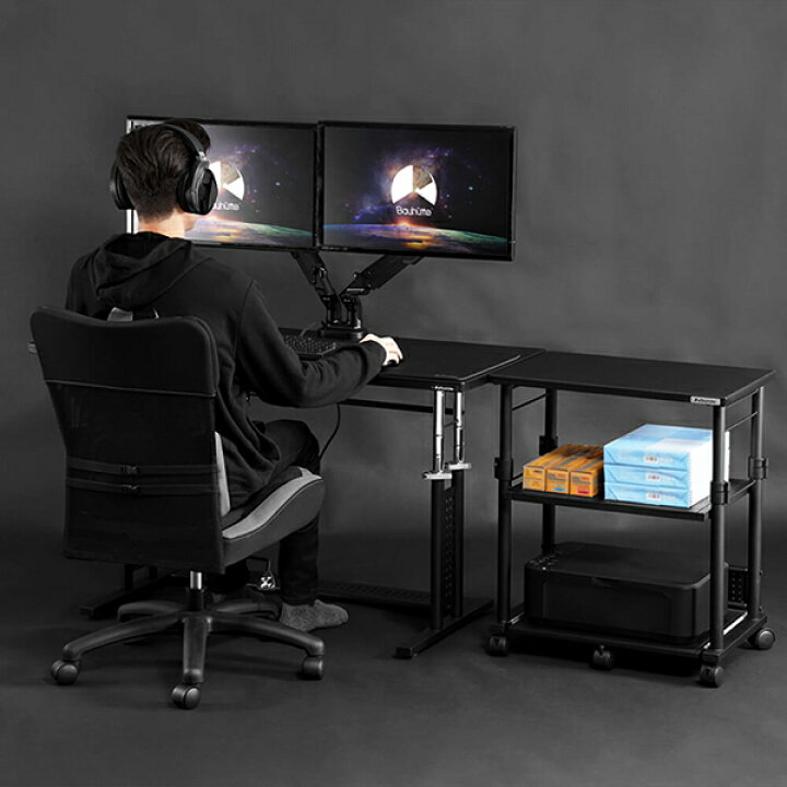 楽天市場】Bauhutte バウヒュッテ ラック BHS-600P-BK 昇降式 