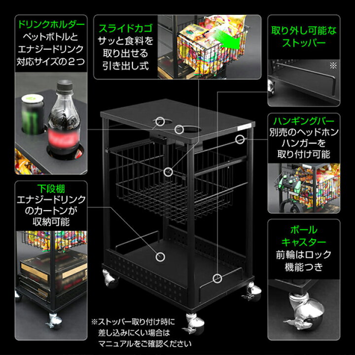 楽天市場】Bauhutte バウヒュッテ ラック BHS-430EW-BK エナジーワゴン 