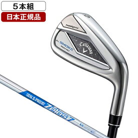 パラダイム Aiスモーク MAX FAST アイアンセット5本組(#6-Pw)2024年モデル N.S.PRO ZELOS 7 スチールシャフト S【日本正規品】