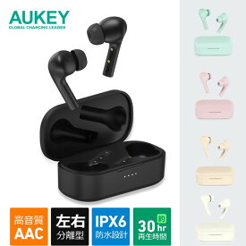 【4/25限定!エントリー&抽選で最大100%Pバック】AUKEY EP-T21S-BK 完全ワイヤレスイヤホン Move Color Black ブラック