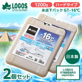 【2個セット】ロゴス 保冷剤 LOGOS 氷点下パックGT-16℃・ハード1200g No.81660611 最強 ベスト 熱中症 保冷バッグ アウトドア キャンプ 運動会 BBQ