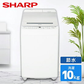 洗濯機 10kg シャープ SHARP ES-SW10J-S シルバー系 縦型 全自動洗濯機 10.0kg エクプラ特選