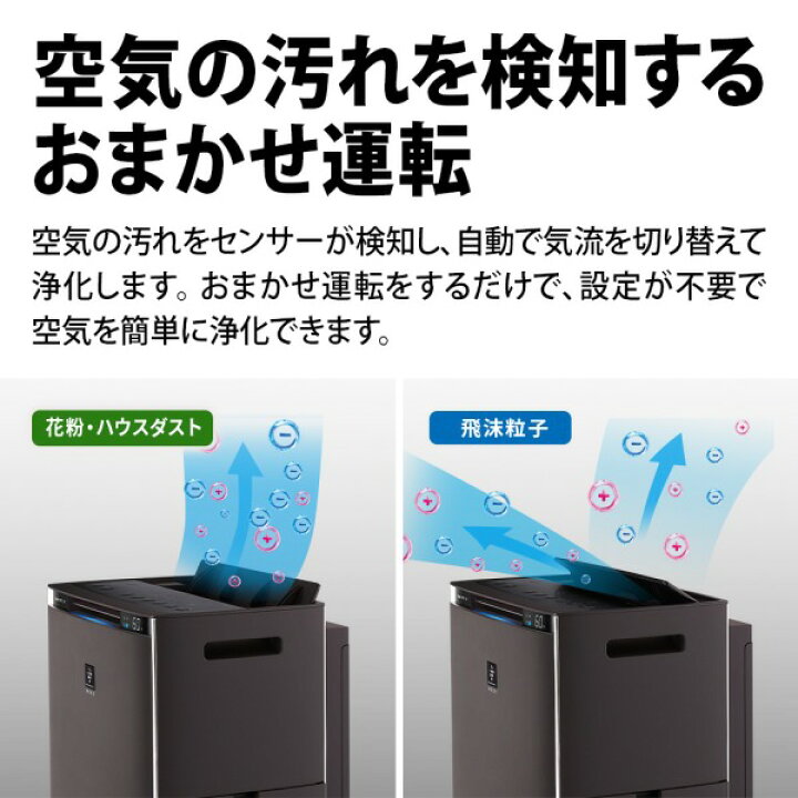楽天市場】加湿空気清浄機 KI-SX75-W シャープ ホワイト系 プラズマ 