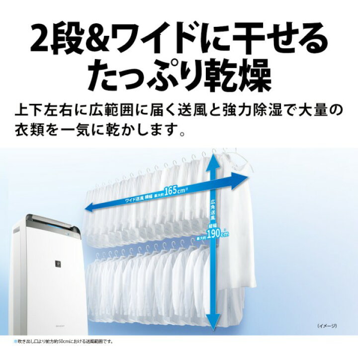 楽天市場】除湿機 シャープ SHARP CV-S180-W ホワイト 白 