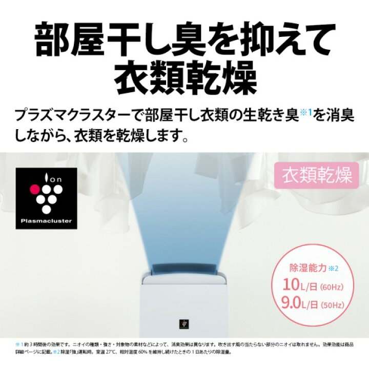 楽天市場】除湿機 シャープ SHARP CM-S100-W ホワイト系 白 コンパクト 