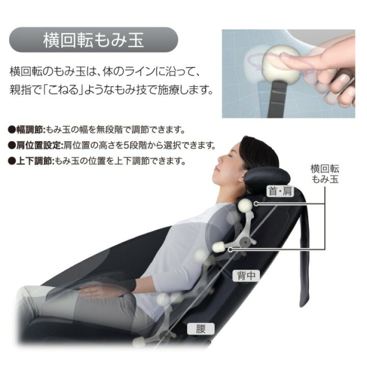楽天市場】スライヴ CHD-9200-BK マッサージチェア ブラック くつろぎ 