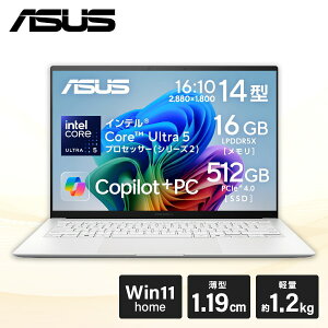 ASUS UX5406SA-U5165WH XJWirAzCg Zenbook S [m[gp\R 14^ / Win11 Home]
