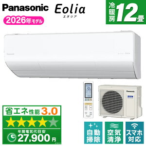 PANASONIC CS-366DHX-W �N���X�^���z���C�g �G�I���A HX�V���[�Y [�G�A�R�� (���12���p)]