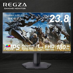 REGZA �Q�[�~���O���j�^�[ 23.8�C���` FHD 180Hz �����X�^�[�n���^�[���C���Y�����掿 1ms(GTG) HDR10 Fast IPS�p�l�� Adaptive Sync HDMI�Ή� RM-G245N