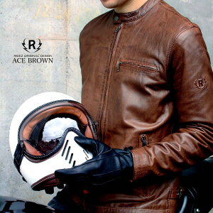 RIDEZ ACE JACKET BROWN L RLJ110 [VOC_[XWPbg]