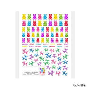 イングカワモト TSUMEKIRA(ツメキラ) ネイルシール MAIプロデュース Colorful Gummy Bear & Balloon Dog NN-MAI-001