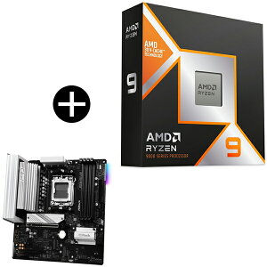 AMD Ryzen 9 9950X3D CPU + ASRock B650M Pro X3D }U[{[h Zbg