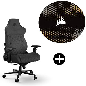 Corsair TC500 LUXE Shadow (CF-9010066-WW) �u���b�N �Q�[�~���O�`�F�A + Corsair�`�F�A�}�b�g �Z�b�g