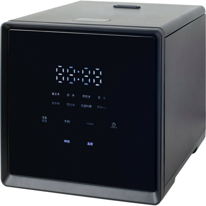 楽天市場】炊飯器 4合 山善 YJS-CM072(B) ブラック キューブ型マイコン 