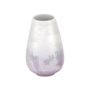 日本香堂 九谷焼銀彩 宇野千代の仏具揃え 淡墨の桜 花立 37126