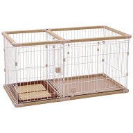 ペティオ 犬用 トイレのしつけが出来る ドッグルームサークルPlus ベージュ ワイド