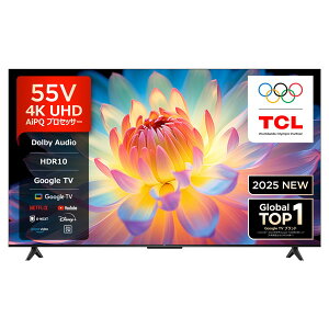 TCL 55P61K [55V^ nEBSE110xCSfW^ 4K`[i[ ter] GoogleTV YouTube vCrfI NETFLIX Hulu Disney U-NEXT AirPlay2 }`ACPA x[X