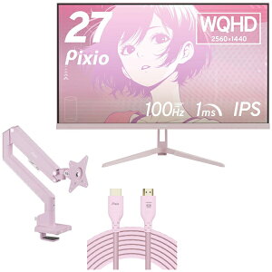 Pixio PX275WAVEK-O sN 27^ Q[~Oj^[ + 3֐߃j^[A[ (1) + HDMI2.1P[u 2m Zbg
