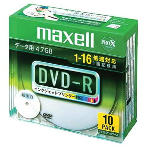 maxell DR47WPD.S1P10SA zCgv^u [f[^pDVD-R(16{Ή/10pbN/4.7GB/zCgv^u) ] [J[