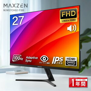 yԌ10%OFFN[| 11/28 10܂Łz j^[ 27C` 100Hz FHD VApl Xs[J[ u[Cgy mOA^Cv Ǌ|Ή ȃXy[X px p 178° Adaptive-Sync