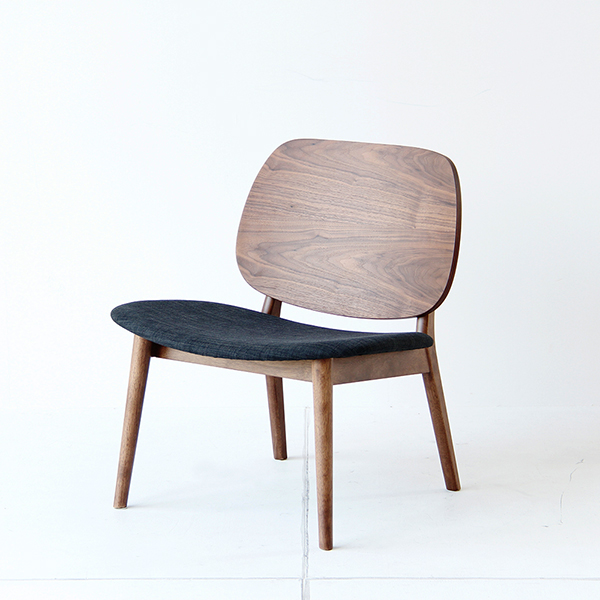 ラウンジチェア ダイニングチェア チェア 椅子 イス 北欧 ウォールナット 木製 おしゃれ リビング ブラウン ダークブラウン チャコールグレー 完成品 新生活 アウトレット エクプラ特割