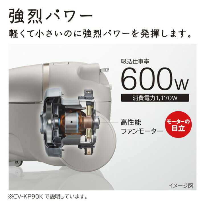 楽天市場】掃除機 紙パック式 日立 日立 CV-KV70K(W) かるパック かる 