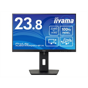 iiyama XUB2492QSU-B1A [�t���f�B�X�v���C 23.8�^/WQHD 2560×1440/HDMI × 1�ADisplayPort × 1/�u���b�N/�X�s�[�J�[�F����/IPS�����p�l���i�m���O���A�j/���~/�c��]/�p�x����]