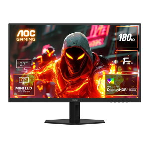 AOC Q27G40XMN/11 [�Q�[�~���O�t���f�B�X�v���C 27�^/2560×1440/HDMI�ADisplayPort/�u���b�N/�X�s�[�J�[�F�Ȃ�/180Hz]