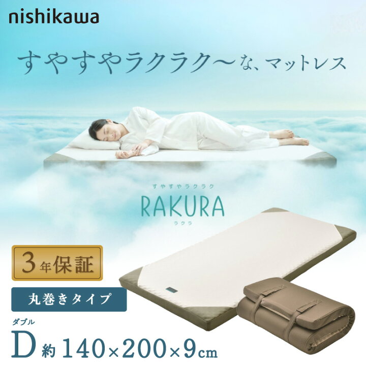 楽天市場】【レビュー記入でプレゼント!】 西川 マットレス RAKURA 