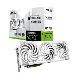 ASUS TUF-RTX5070TI-O16G-WHITE-GAMING �z���C�g TUF Gaming [�O���t�B�b�N�{�[�h] �yKK9N0D18P�z