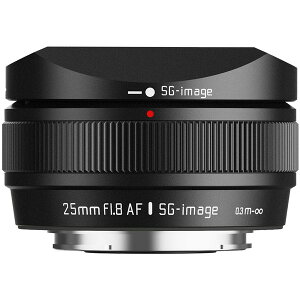 SG-image SG AF25mm F1.8 B E C (B) �u���b�N [�P�œ_�����Y (�\�j�[E�}�E���g)]