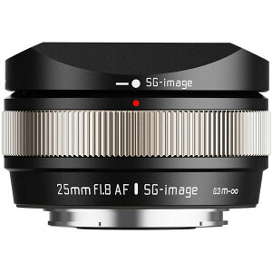 SG-image SG AF25mm F1.8 B E C (S) �V���o�[ [�P�œ_�����Y (�\�j�[E�}�E���g)]