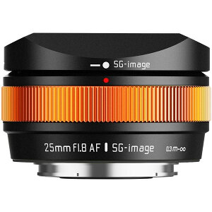 SG-image SG AF25mm F1.8 B X C (O) �I�����W [�P�œ_�����Y (�x�m�t�C����X�}�E���g)]