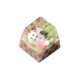 KEYMOJI kj-akc-aic-matcha �O���[�� Animal Ice Cream Artisan Keycap for Cherry MX Switches Matcha [�L�[�L���b�v]