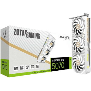 ZOTAC ZT-B50700FQ-10P �z���C�g GAMING GeForce RTX 5070 AMP White Edition [�O���t�B�b�N�{�[�h]