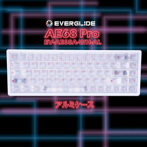 EverGlide EV-AE68A-WH-AL �z���C�g AE68 Pro �A���~�P�[�X [���s�b�h�g���K�[���� �Q�[�~���O�L�[�{�[�h (�p��z��)]