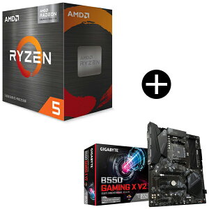 AMD Ryzen 5 5500GT BOX With Wraith Stealth Cooler CPU + GIGABYTE B550 GAMING X V2 �}�U�[�{�[�h �Z�b�g