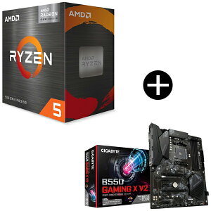 AMD Ryzen 5 5600GT BOX With Wraith Stealth Cooler CPU + GIGABYTE B550 GAMING X V2 �}�U�[�{�[�h �Z�b�g