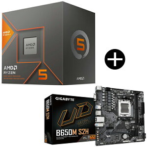 AMD Ryzen 5 8600G BOX With Wraith Stealth Cooler CPU + GIGABYTE B650M S2H �}�U�[�{�[�h �Z�b�g