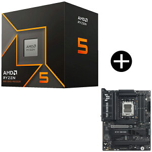 AMD Ryzen 5 9500F CPU + ASUS TUF GAMING X870E-PLUS WIFI7 �}�U�[�{�[�h �Z�b�g